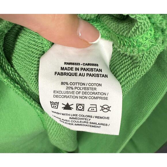 Nike Sportswear French Terry Essentials Crew Neck Sweatshirt Light Green Small - Picture 7 of 15